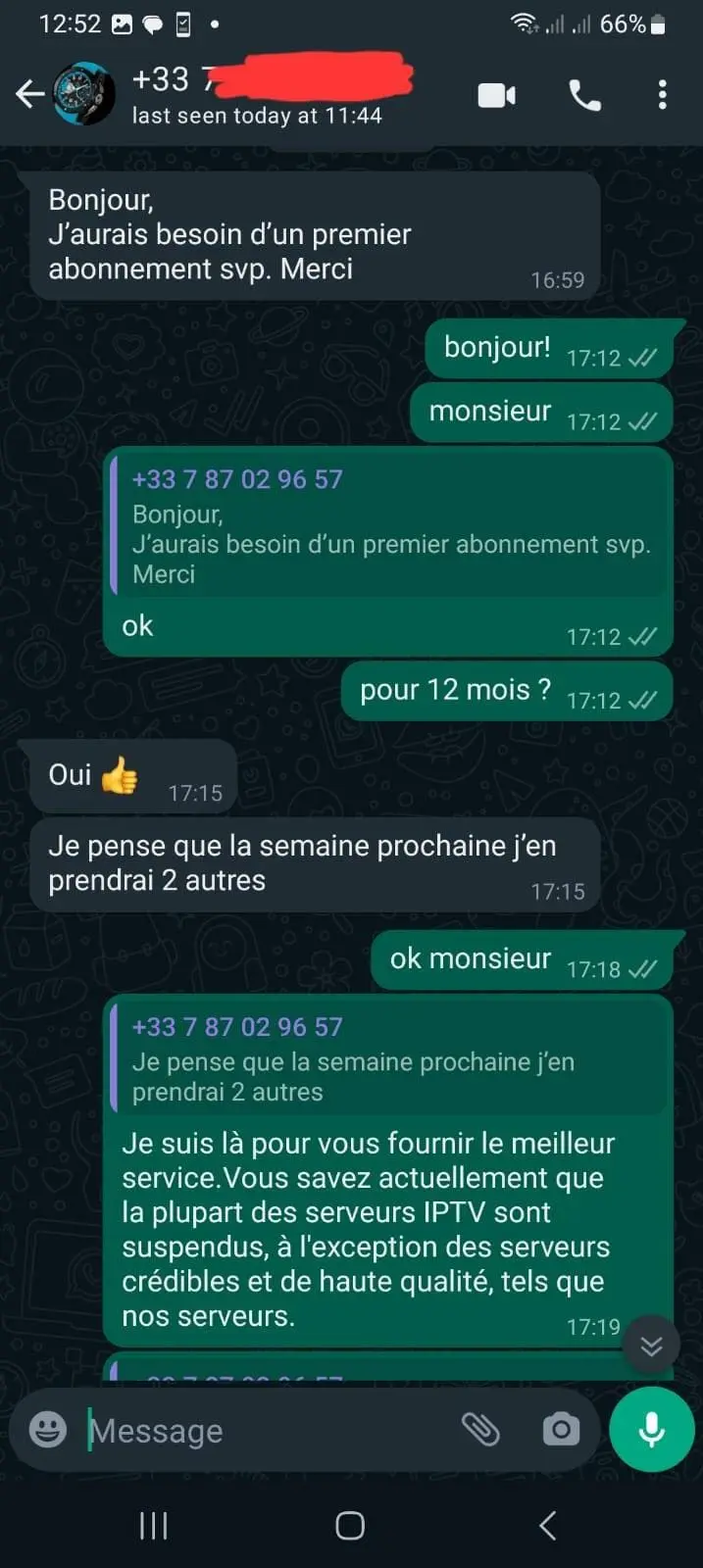 Avis client 6