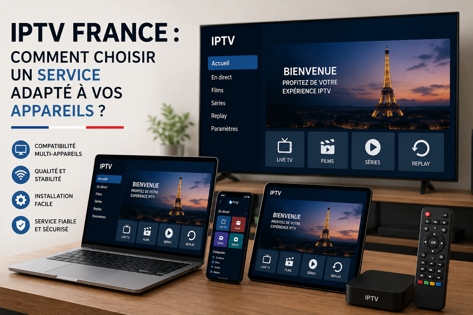 IPTV France : choisissez un service adapté à vos appareils