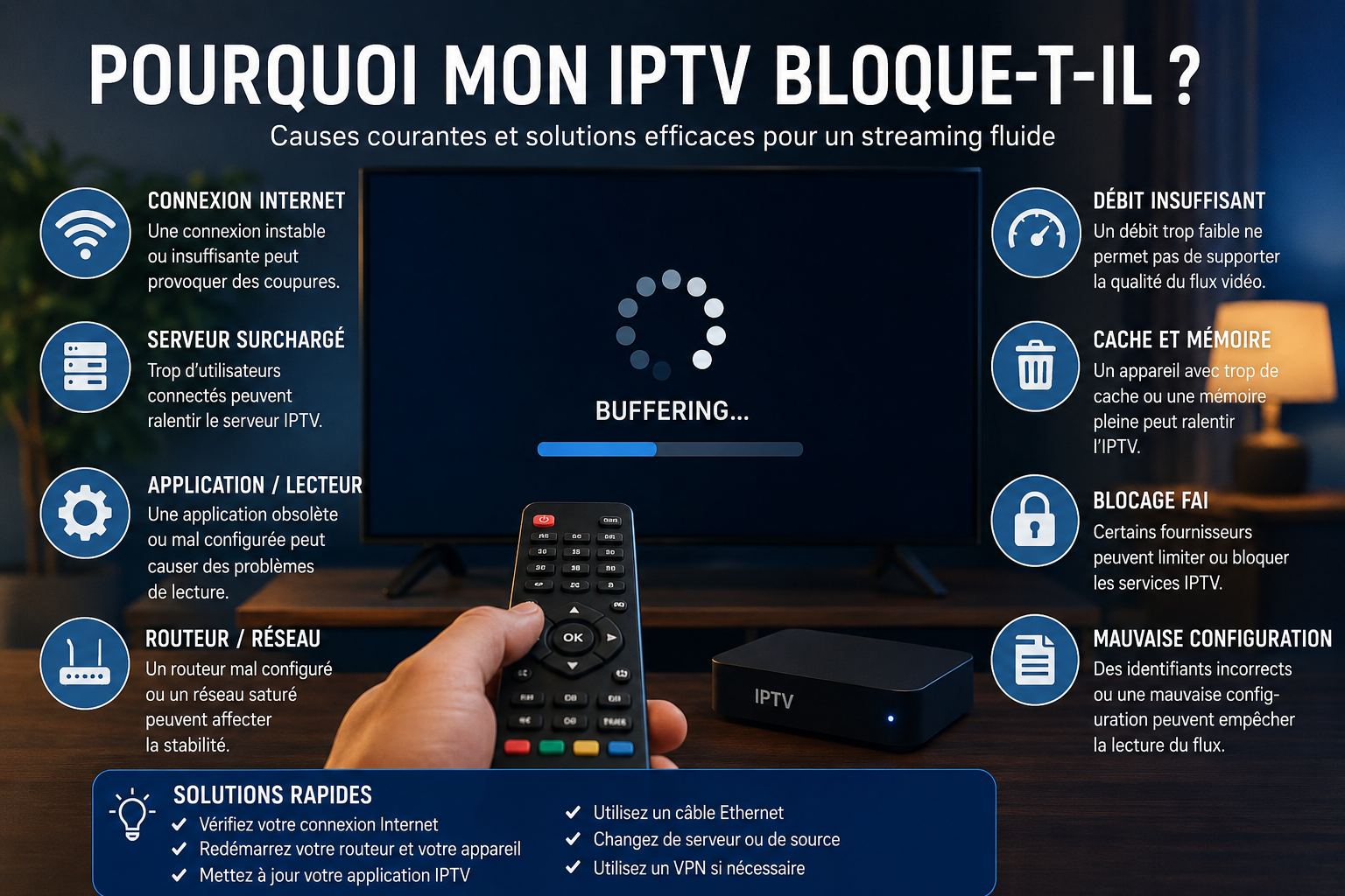 Erreur de connexion IPTV : comment la résoudre ?