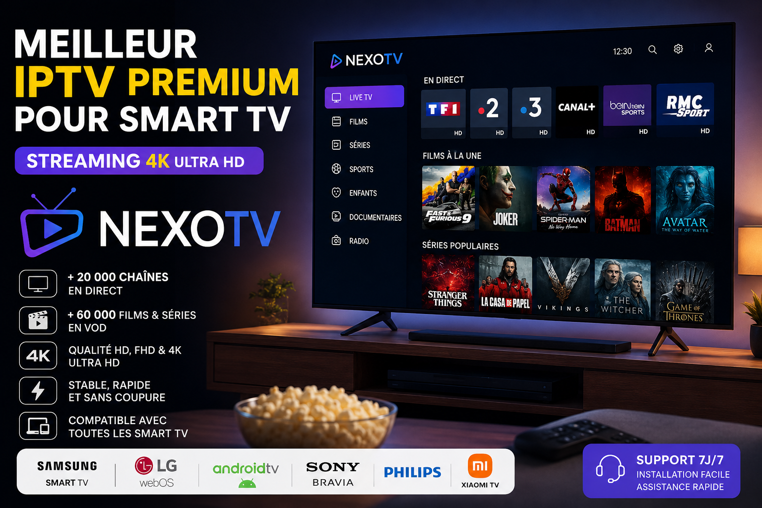 Meilleur IPTV Premium pour Smart TV