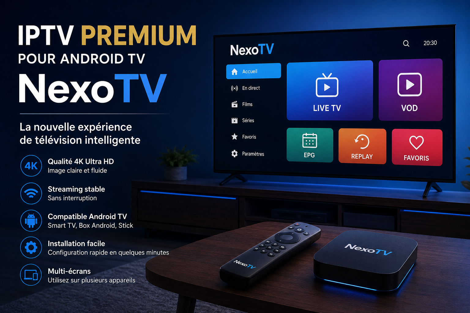 IPTV Premium pour Android TV